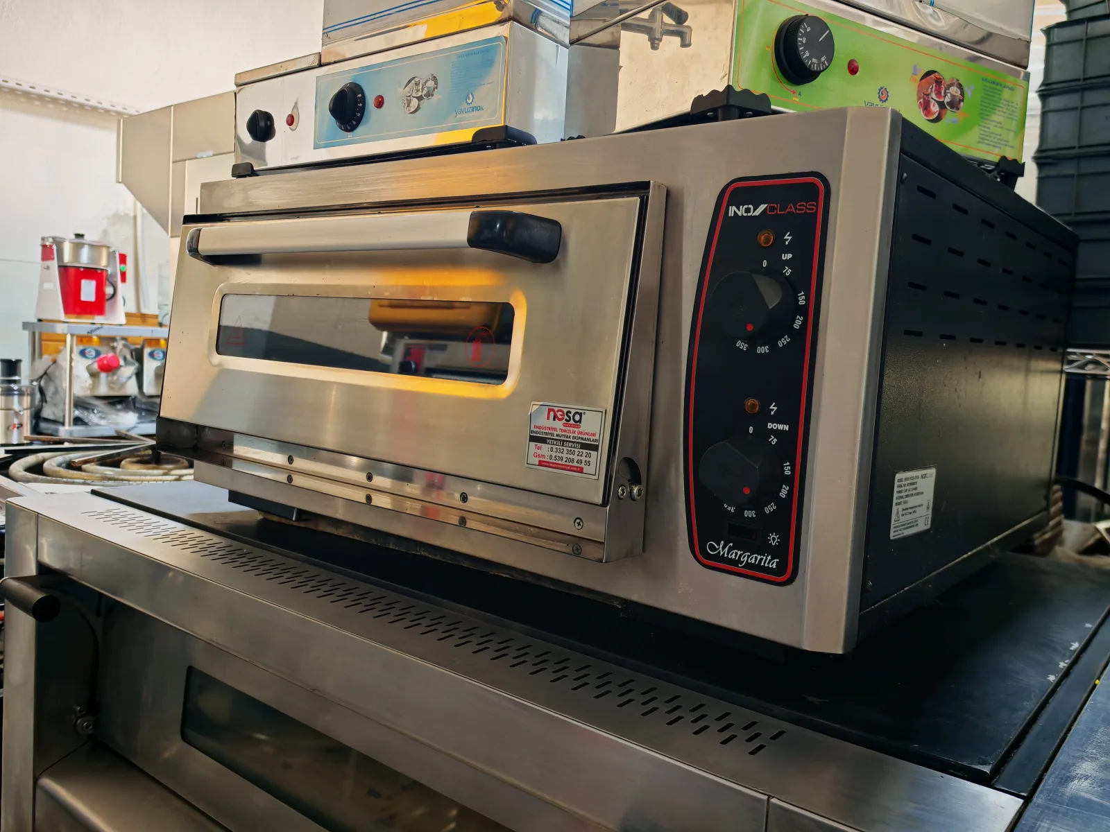 İnox class Elektrikli Pizza Fırını 5 pizza lık